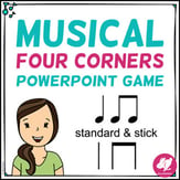 Musical Four Corners: Quarter & Eighth Notes Digital Resources